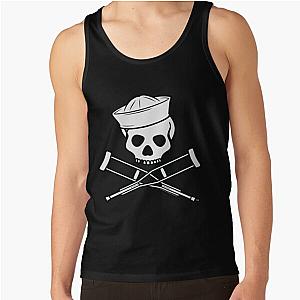 Jackass Tank Tops - Jackass Sailor Skull &amp; Crossbones Logo Tank Top RB1309 [ID552]