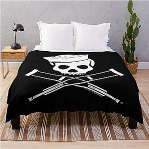 Jackass Blanket - Jackass Sailor Skull &amp; Crossbones Logo Throw Blanket RB1309 [ID633]
