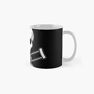 Jackass Mugs - Jackass Forever - Jackass Red Skull And Crutches Warning Logo Classic Mug RB1309 [ID706]