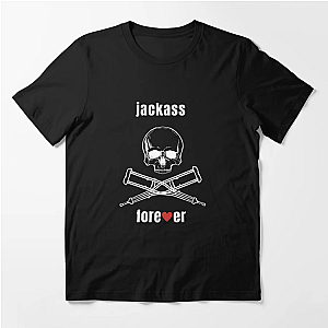Jackass T-Shirts - Jackass Skull And Crutches Classic T-Shirt