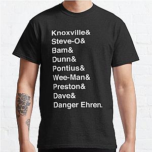 Jackass T-Shirts - Jackass Names Classic T-Shirt RB1309 [ID916]