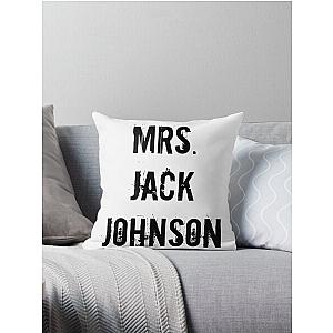 Mrs. Jack Johnson   Throw Pillow