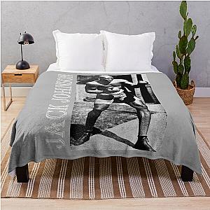 Fist Decides Your Fate Jack Johnson African American Black History Throw Blanket