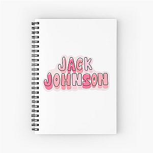 pink jack johnson name (jackj) Spiral Notebook
