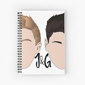 Jack and Jack (Jack Gilinsky and Jack Johnson) Spiral Notebook