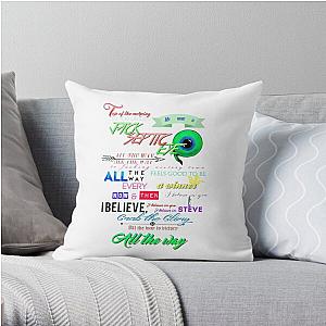 Jacksepticeye Pillows - All the Way JackSepticeye Lyrics Throw Pillow RB0107