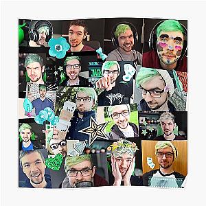 Jacksepticeye Posters - JackSepticeye Collage Poster RB0107