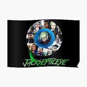 Jacksepticeye Posters - Collage (with Logo) Poster RB0107