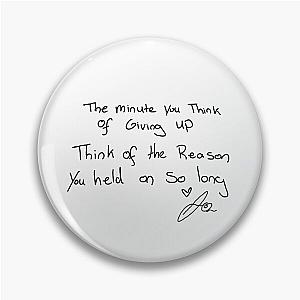 Jacksepticeye Pins - Handwritten Quote Pin RB0107