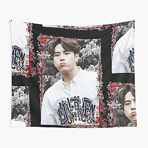 Jackson Wang GOT 7 Jackson Korean Kpop Floral Design Tapestry