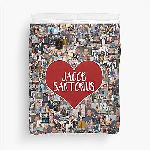 I love Jacob Sartorius - with white outline Duvet Cover