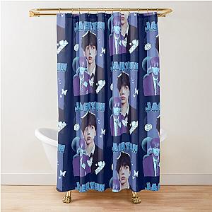 Jaehyun Collage: Cute Boy Next Door Vibes Shower Curtain