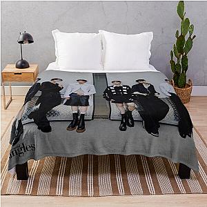 BOYNEXTDOOR black and white hot concept  kpop boy group members poster JAEHYUN, SUNGHO, RIWOO, TAESAN, LEEHAN, WOONHAK, Throw Blanket