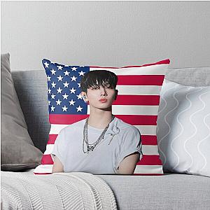 Jaehyun US Flag Myung Jaehyun Throw Pillow