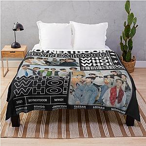 BOYNEXTDOOR black and white concept kpop boy group members poster JAEHYUN, SUNGHO, RIWOO, TAESAN, LEEHAN, WOONHAK Throw Blanket