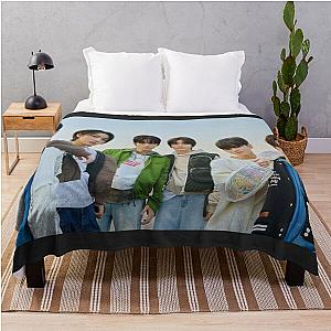 BOYNEXTDOOR black and white hot sexy concept kpop boy group members poster JAEHYUN SUNGHO RIWOO TAESAN LEEHAN WOONHAK Throw Blanket