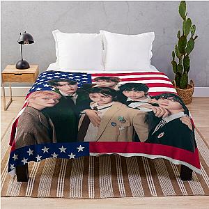 Boy next door US Flag Taesan Leehan Woonhak BOYNEXTDOOR Throw Blanket