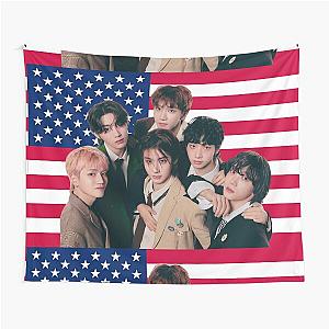 Boy next door US Flag Sung-ho Riwoo Jaehyun Taesan Leehan Woonhak BOYNEXTDOOR Tapestry
