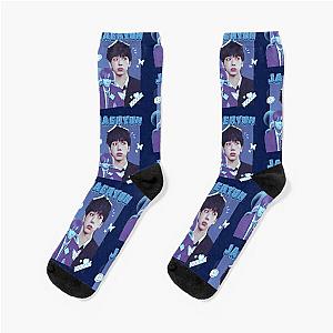 Jaehyun Collage: Cute Next Door Vibes Socks