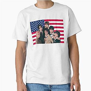 Boy next door US Flag Sungho Riwoo Jaehyun Taesan Leehan Woonhak BOYNEXTDOOR Classic T-Shirt