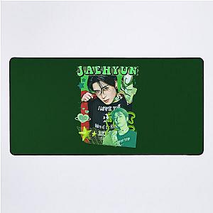 Jaehyun Neon Green Collage Bold Desk Mat