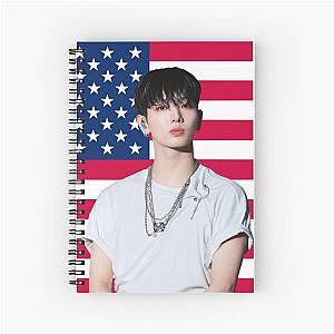 Jaehyun US Flag Myung Spiral Notebook