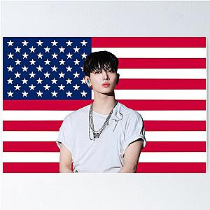 Jaehyun US Flag Myung BooNeXtDoor Poster