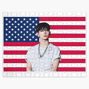 Jaehyun US Flag Myung Jaehyun Jigsaw Puzzle