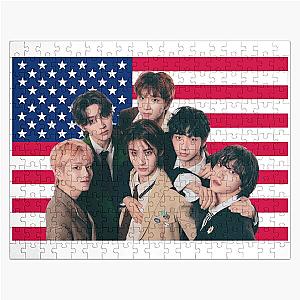 Boy next door US flag Sungho Riwoo Taesan Leehan Woonhak Jigsaw puzzle