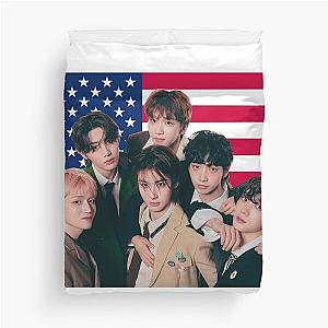 Boy next door US Flag Sungho Riwoo Jaehyun Taesan Leehan Woonhak BOY NEXT DOOR Duvet Cover