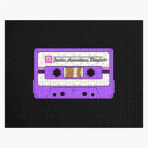 Jaiden Animations playlists, funny retro audio music cassette tape, humor Jigsaw Puzzle