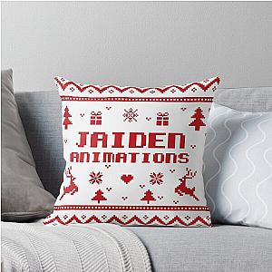 Jaiden Animations Christmas Gift Red Sweater, Pixel Artwork Throw Pillow