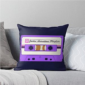 Jaiden Animations playlists of funny retro audio music cassette tapes with humor quotes Throw Pillow