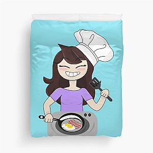 Jaiden Animations Making Bacon and Eggs for Breakfast and Have Fun, Best Selling Jaiden Animations, Duvet Cover