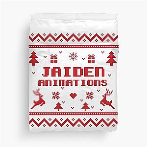 Jaiden animations Christmas gift red ugly lovely sweater, funny pixel artwork 8bitart Duvet Cover