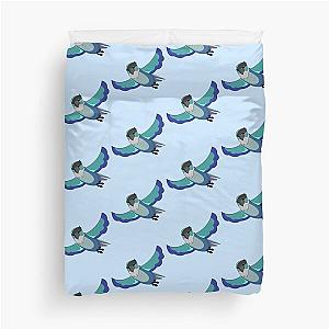 Jaiden Animations cute flying bird parrot watching you funny duvet cover
