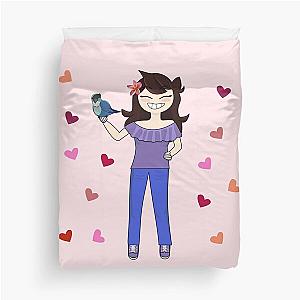 Jaiden animations and her parrot, cute pink hearts