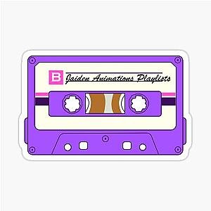 Jaiden Animations Playlist funny retro audio music cassette tape humor sticker