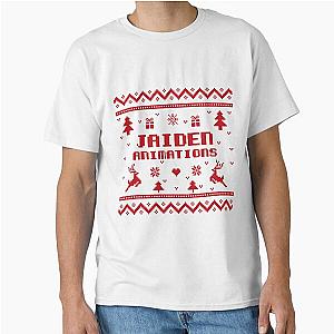 Jaiden Animations Christmas Gift Red Ugly Lovely Sweater. Funny Pixel Artwork 8bit Classic T-Shirt