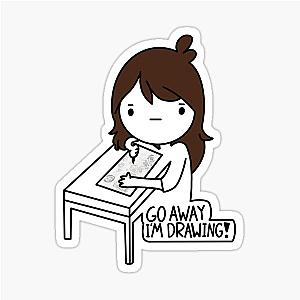 Jaiden Animations Go Away I'm Drawing Sticker