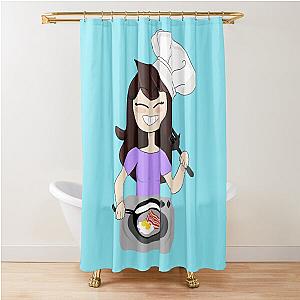 Jaiden Animations Making Bacon and Eggs for Breakfast and Have Fun, Best Selling Jaiden Animations, Shower Curtain
