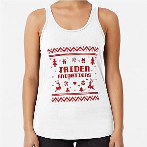 Jaiden animations Christmas gift red sweater, pixel artwork, 8bit art Racerback Tank Top