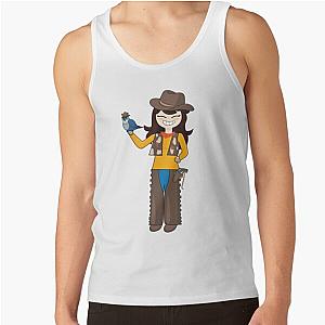 Jaiden Animations Cowboys Halloween Costumes And Her Parrot Watching You Funny Tank Top