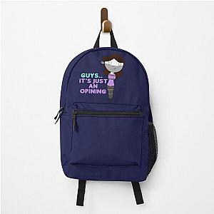 Jaiden Animations Sticker Its Just An Opinion Backpack