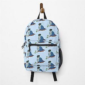 Jaiden Animations Cute Bird on a Leaf watching you funny Backpack