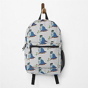 Jaiden Animations cute bird on a leaf parrot watching you Backpack