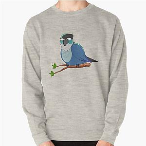 Jaiden animations cute eyes bird leaf parrot watching Pullover sweatshirt