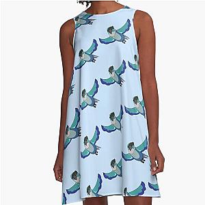 Jaiden animations, cute A Line Dress, flying bird, parrot, funny, watching you.
