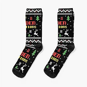 Jaiden Animations Christmas Gift Ugly Lovely Sweater, Funny Sweater, Pixel Artwork, 8-bit Socks