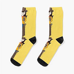 Jaiden Animations Cowboy Halloween Costumes Parrot Watching You Funny Socks